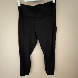 Athleta 7/8 black running tights size large
